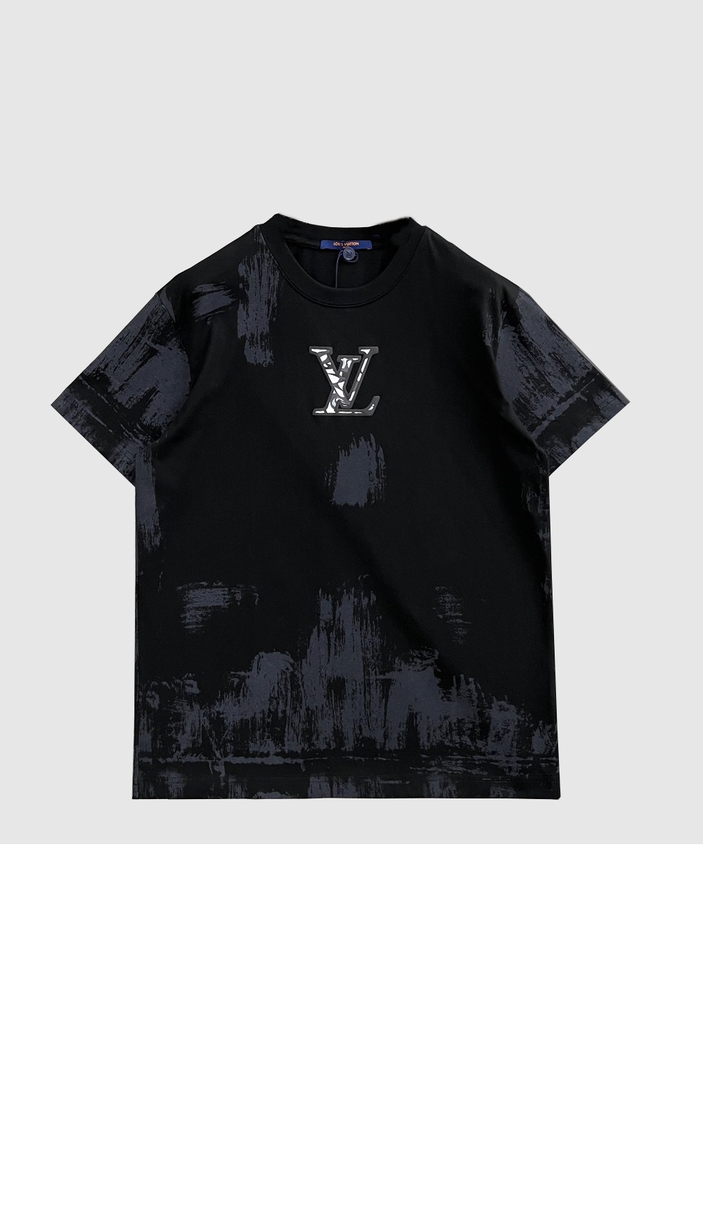 루이비통 로고 프린트 반팔