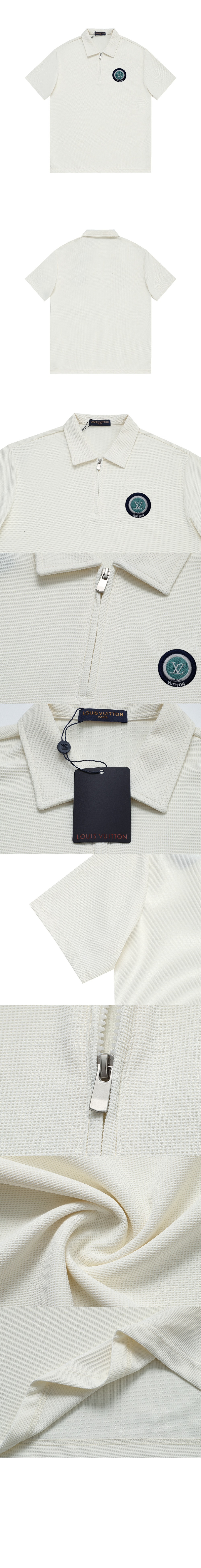 루이비통 로고 프린트 반팔