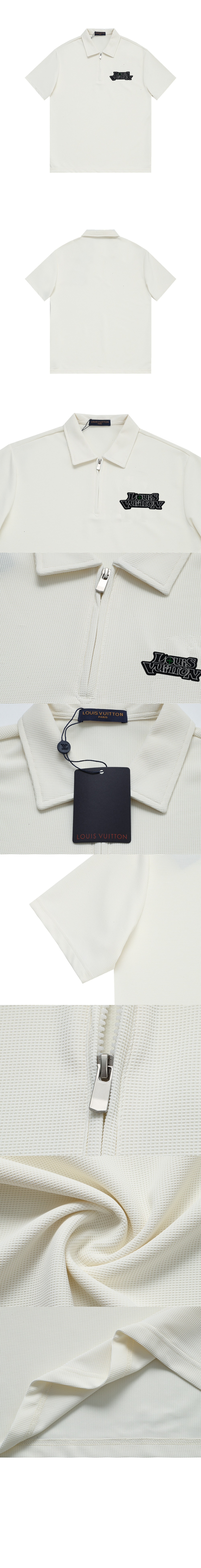 루이비통 로고 프린트 반팔