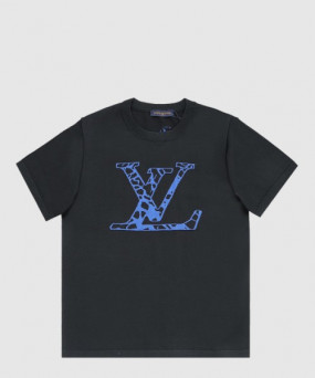 루이비통 로고 프린트 반팔