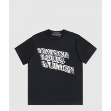 루이비통 로고 프린트 반팔