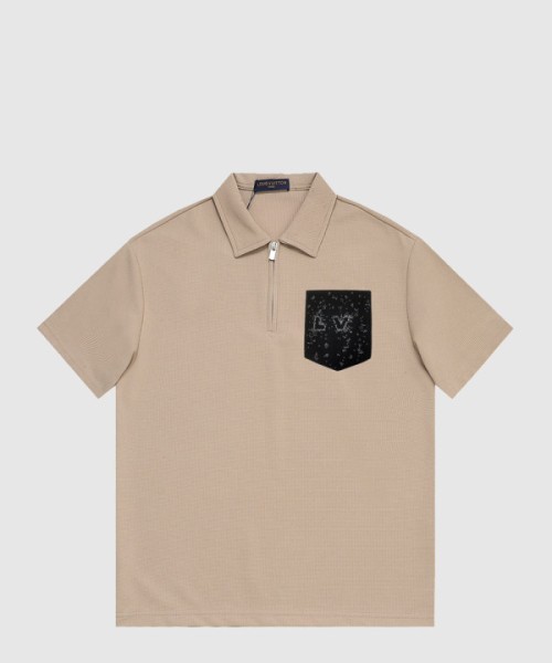 루이비통 로고 프린트 반팔