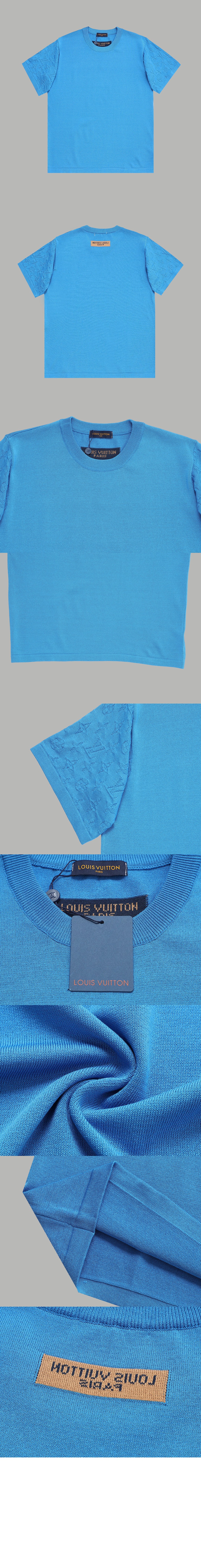 루이비통 로고 프린트 반팔