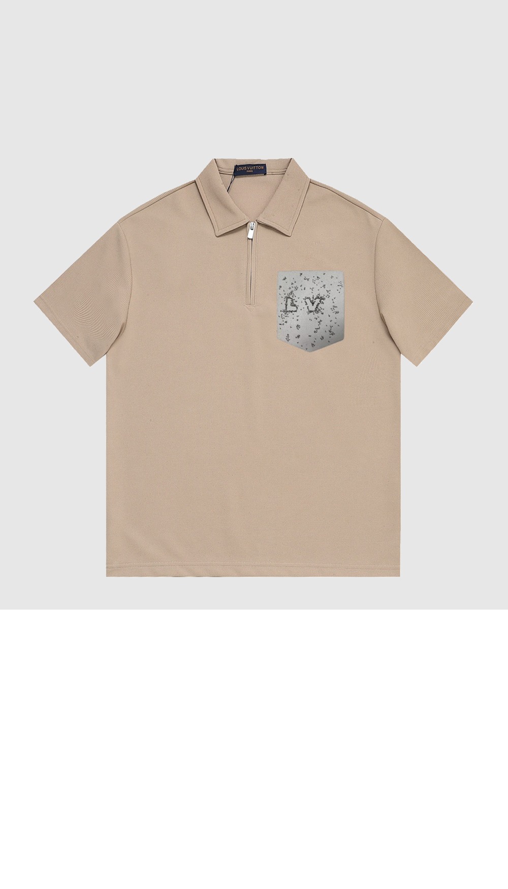 루이비통 로고 프린트 반팔