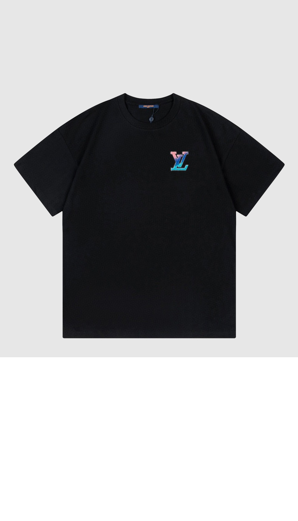 루이비통 로고 프린트 반팔