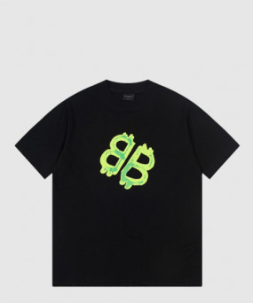 발렌시아가 로고 프린트 반팔