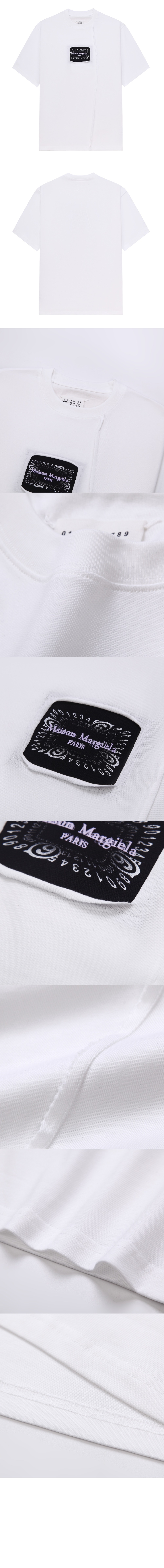 발렌시아가 로고 프린트 반팔