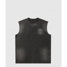 발렌시아가 민소매 프린트 크롭