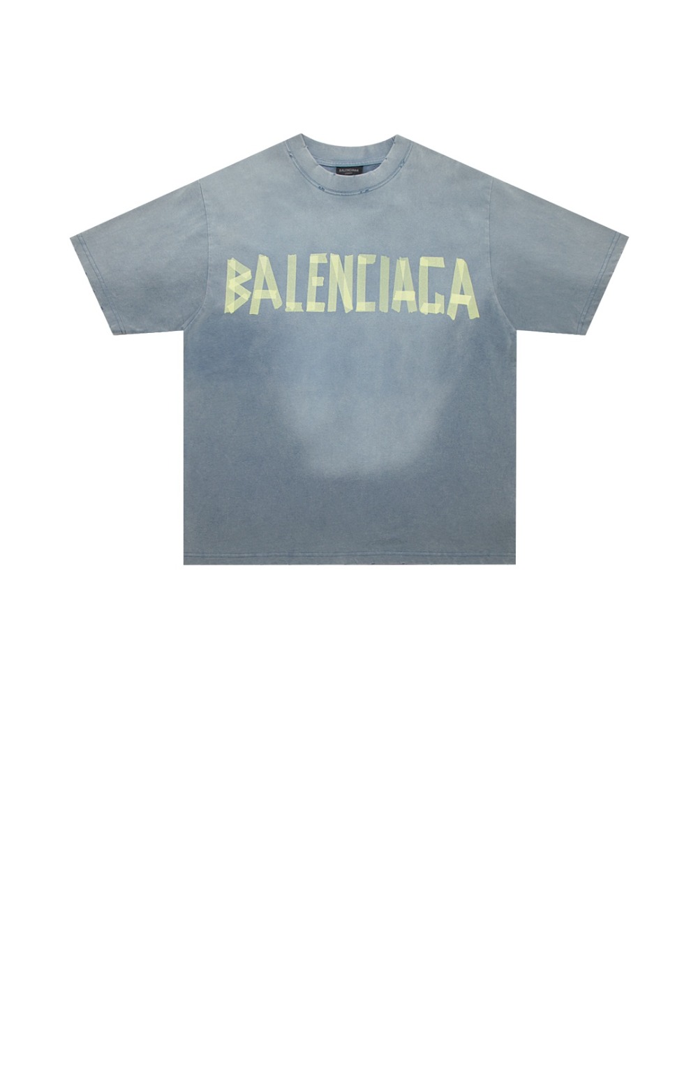 발렌시아가 로고 프린트 반팔