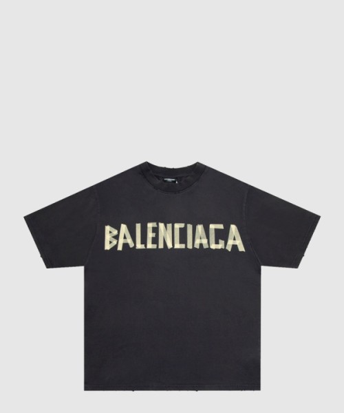 발렌시아가 로고 프린트 반팔