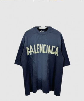 발렌시아가 로고 프린트 반팔