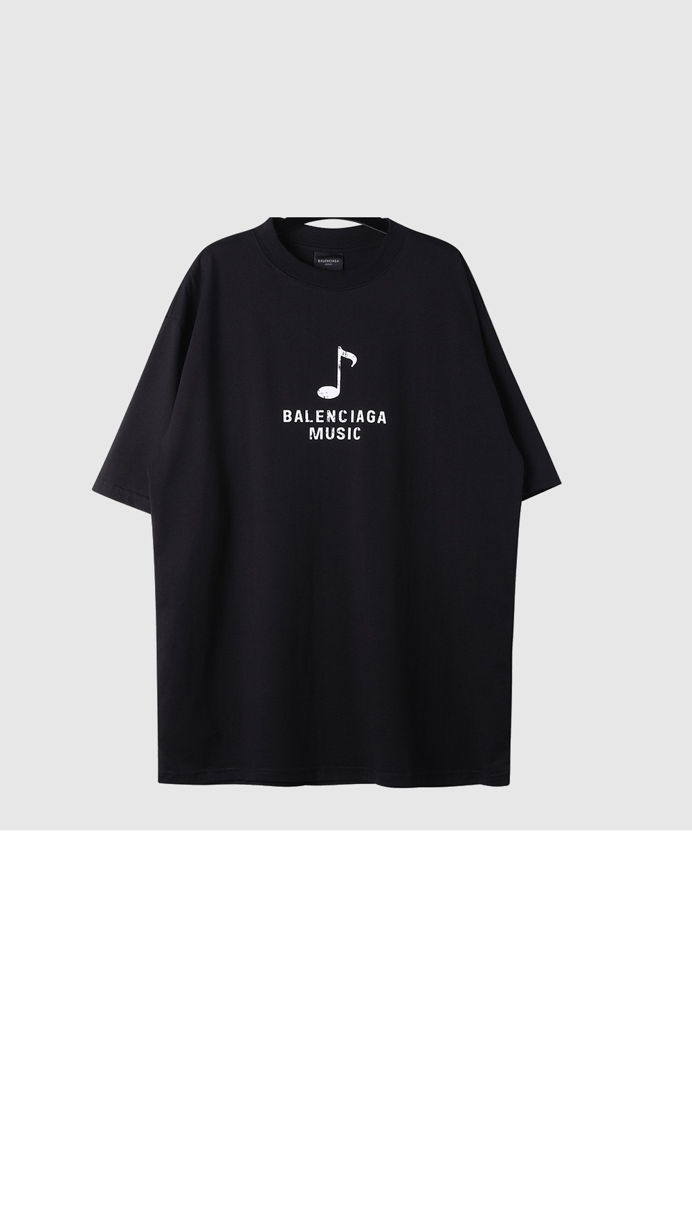 발렌시아가 로고 프린트 반팔