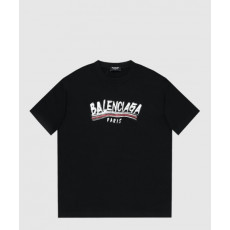 발렌시아가 로고 프린트 반팔