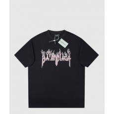 발렌시아가 로고 프린트 반팔