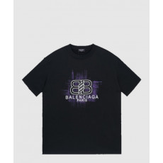 발렌시아가 로고 프린트 반팔