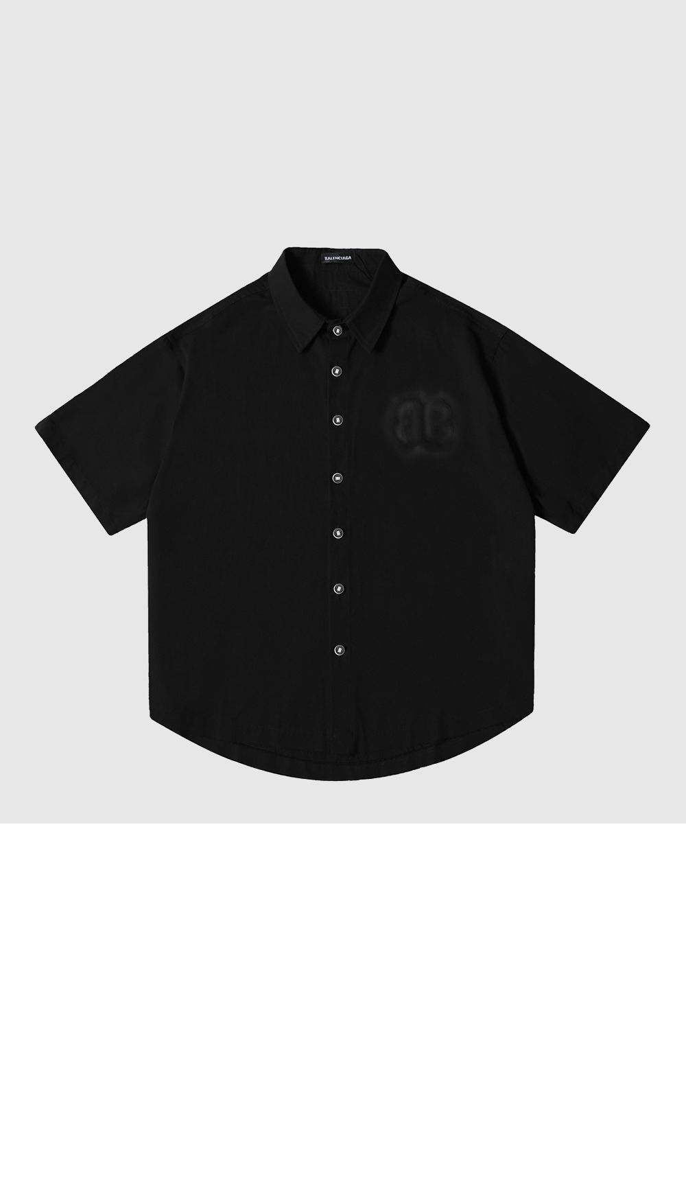 발렌시아가 로고 프린트 반팔