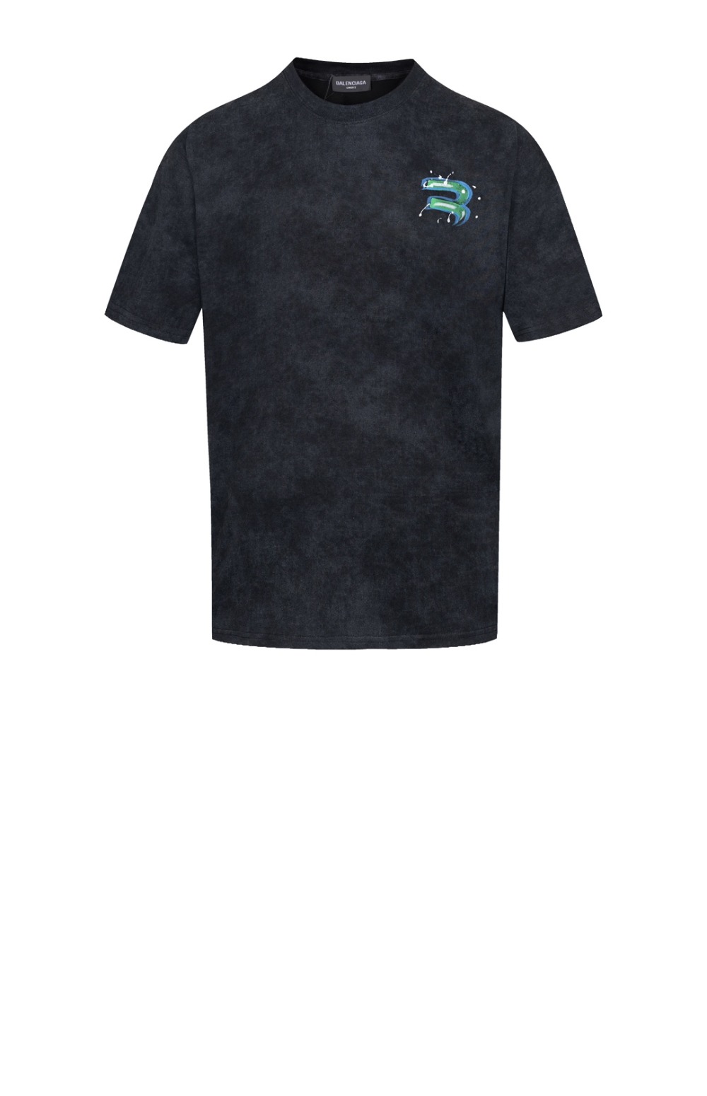 발렌시아가 로고 프린트 반팔