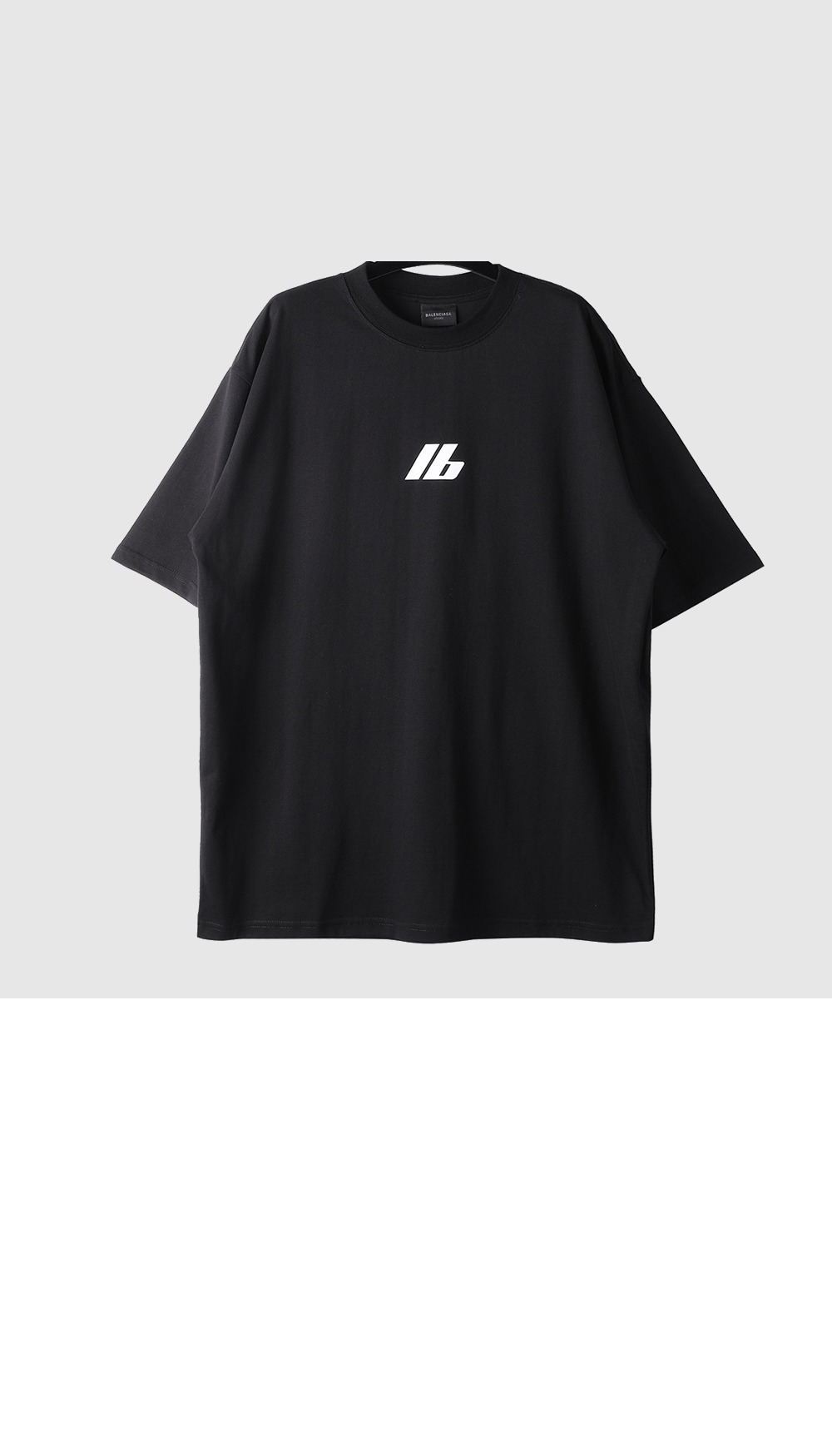 발렌시아가 로고 프린트 반팔