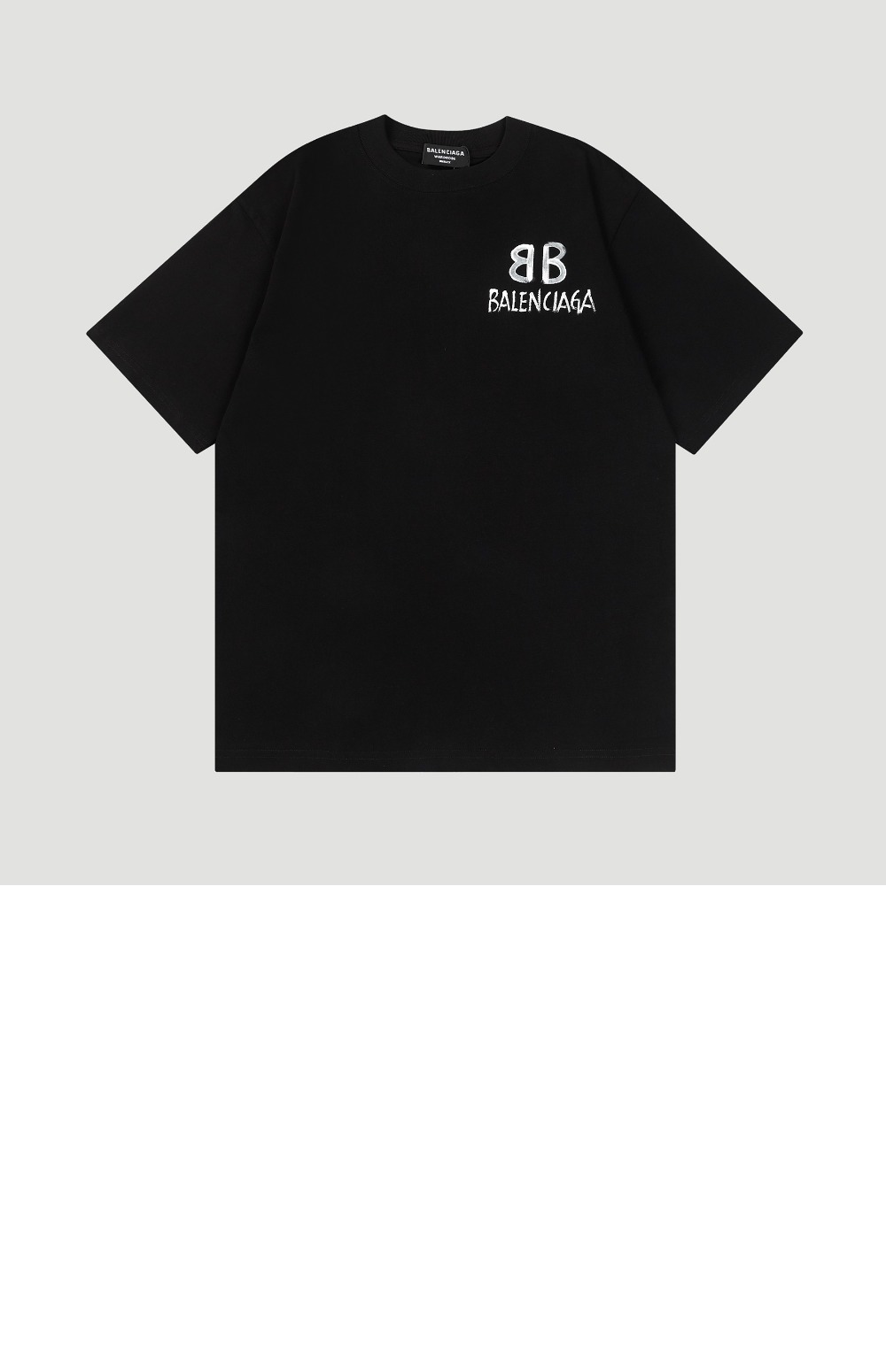 발렌시아가 로고 프린트 반팔