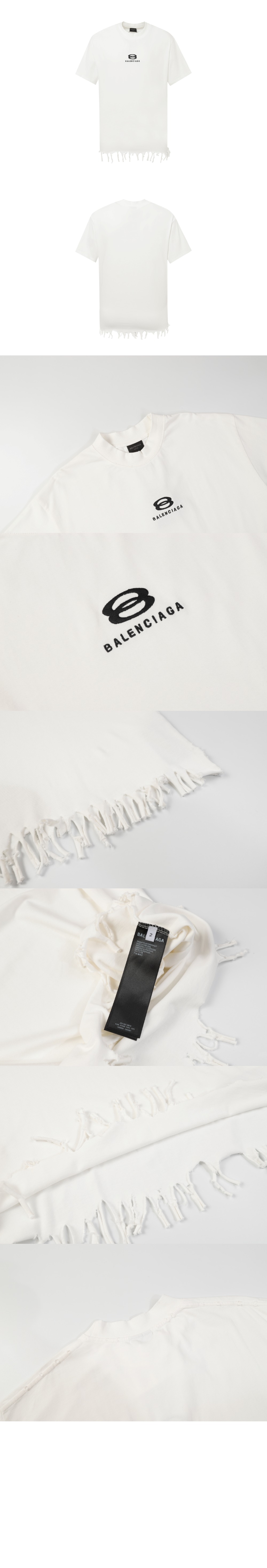 발렌시아가 플라워 코튼 톱