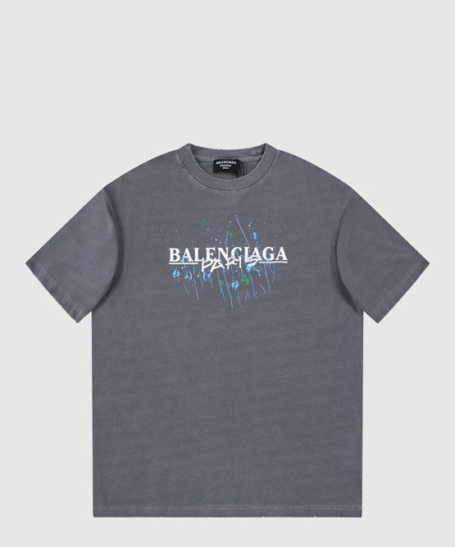 발렌시아가 로고 프린트 반팔