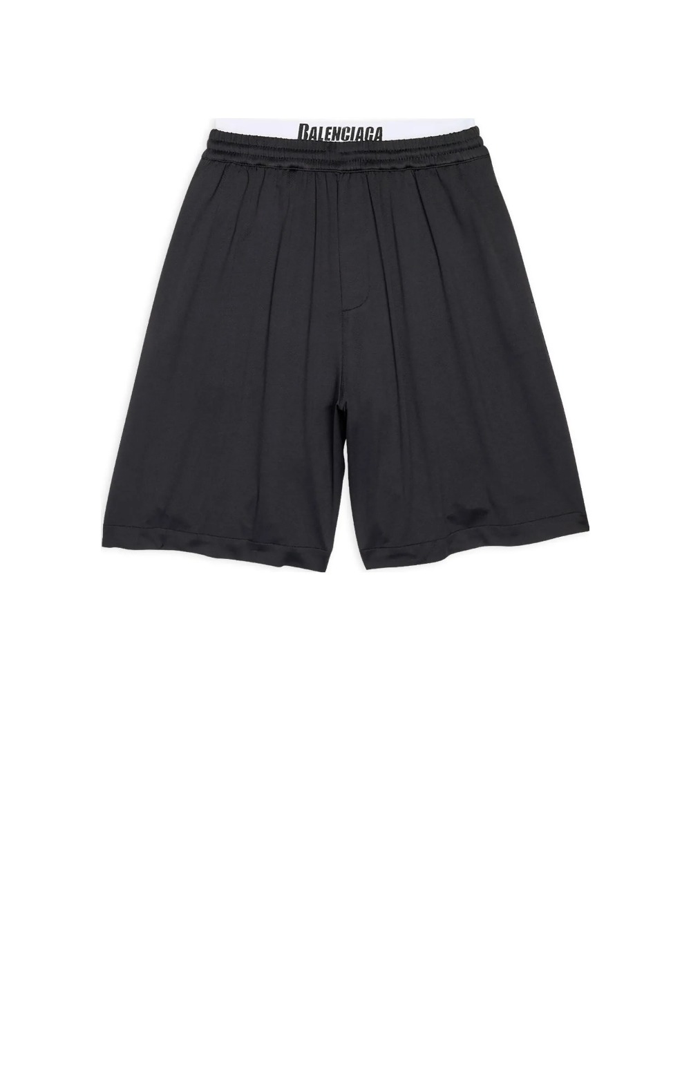 발렌시아가 드로스트링 로고 밴드 쇼츠