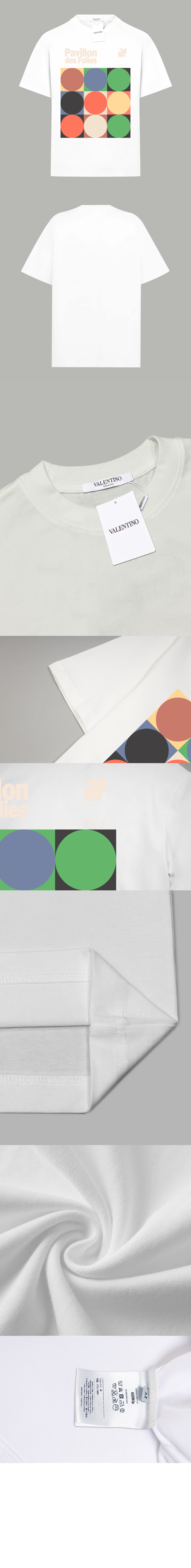 발렌티노 프린트 코튼 티셔츠