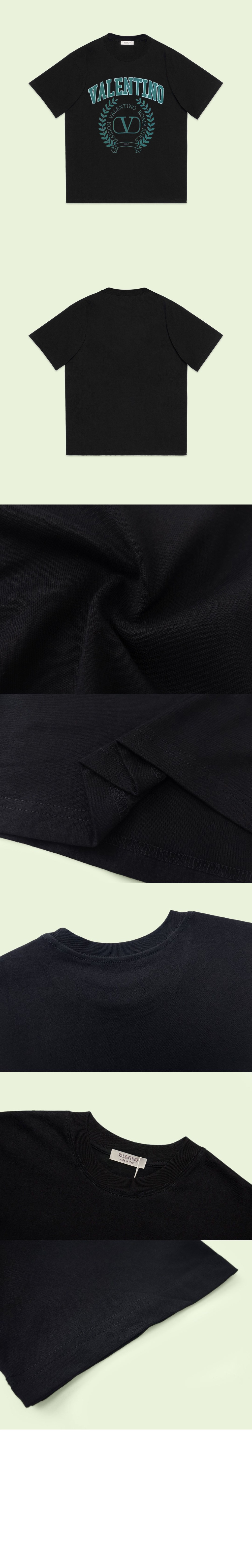 발렌티노 로고 프린트 반팔