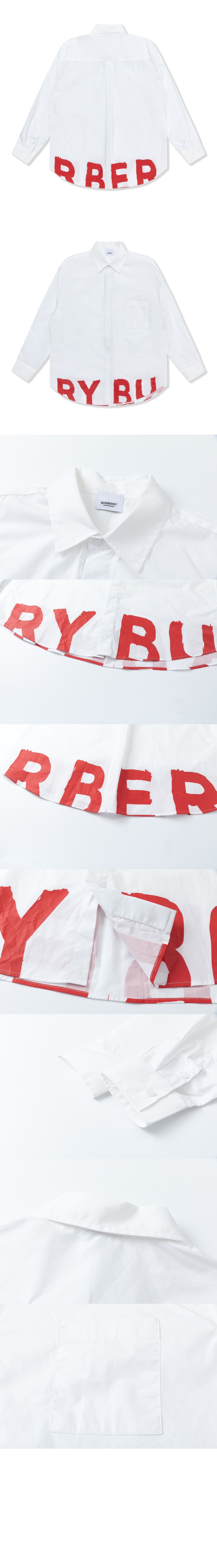 버버리 코튼 로고 셔츠