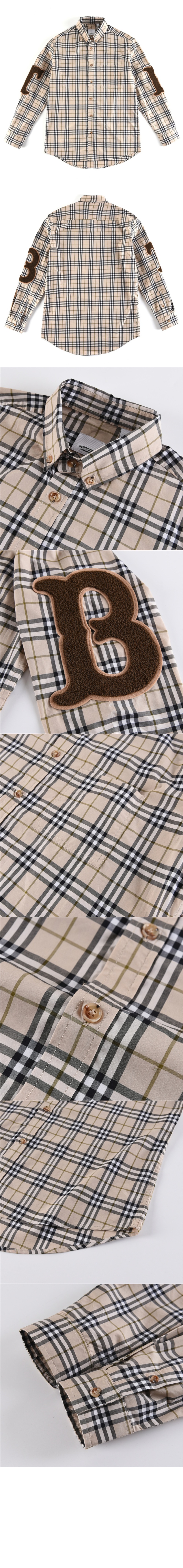 버버리 코튼 로고 셔츠