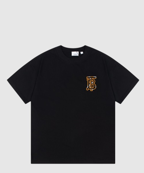 버버리 로고 코튼 티셔츠