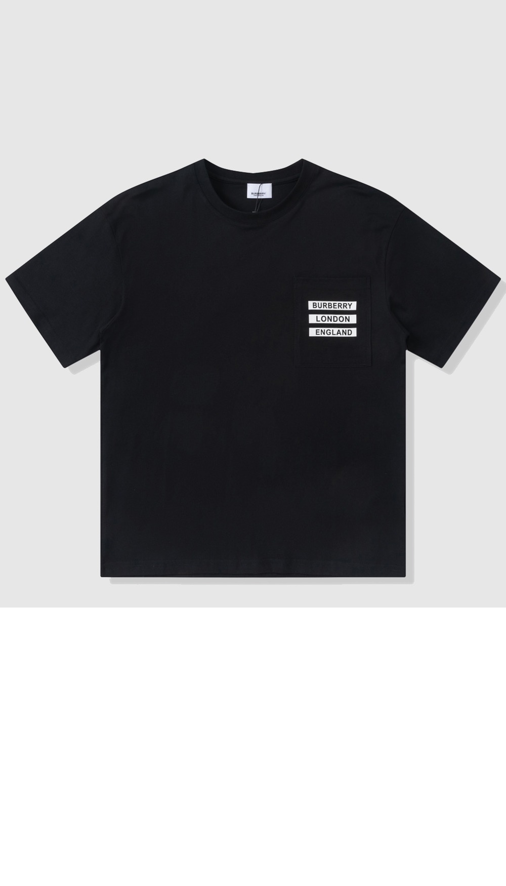 버버리 로고 코튼 티셔츠