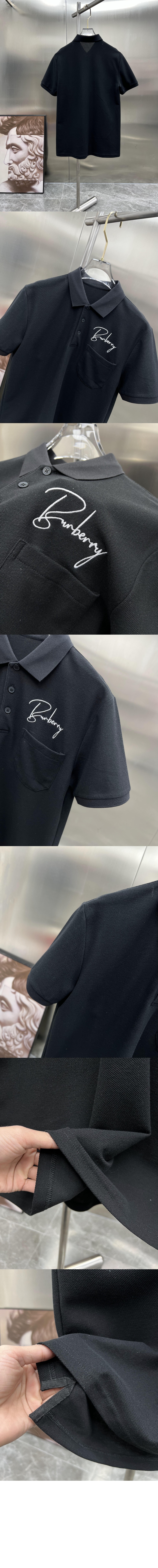 버버리 코튼 폴로셔츠