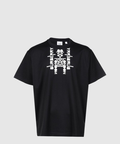 버버리 플라워 코튼 티셔츠