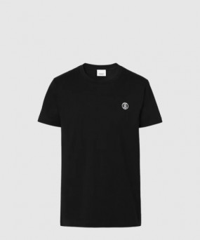 버버리 로고 코튼 티셔츠