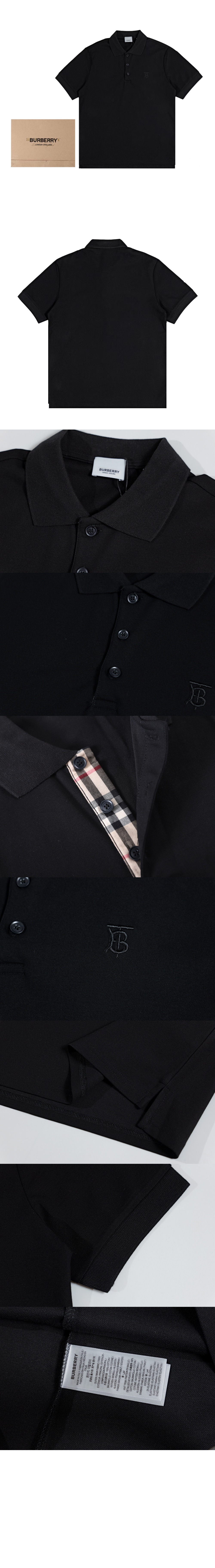 버버리 코튼 폴로셔츠