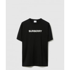 버버리 로고 코튼 티셔츠