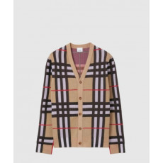 버버리 체크 테크니컬 코튼 가디건