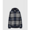버버리 체크 코튼 후디