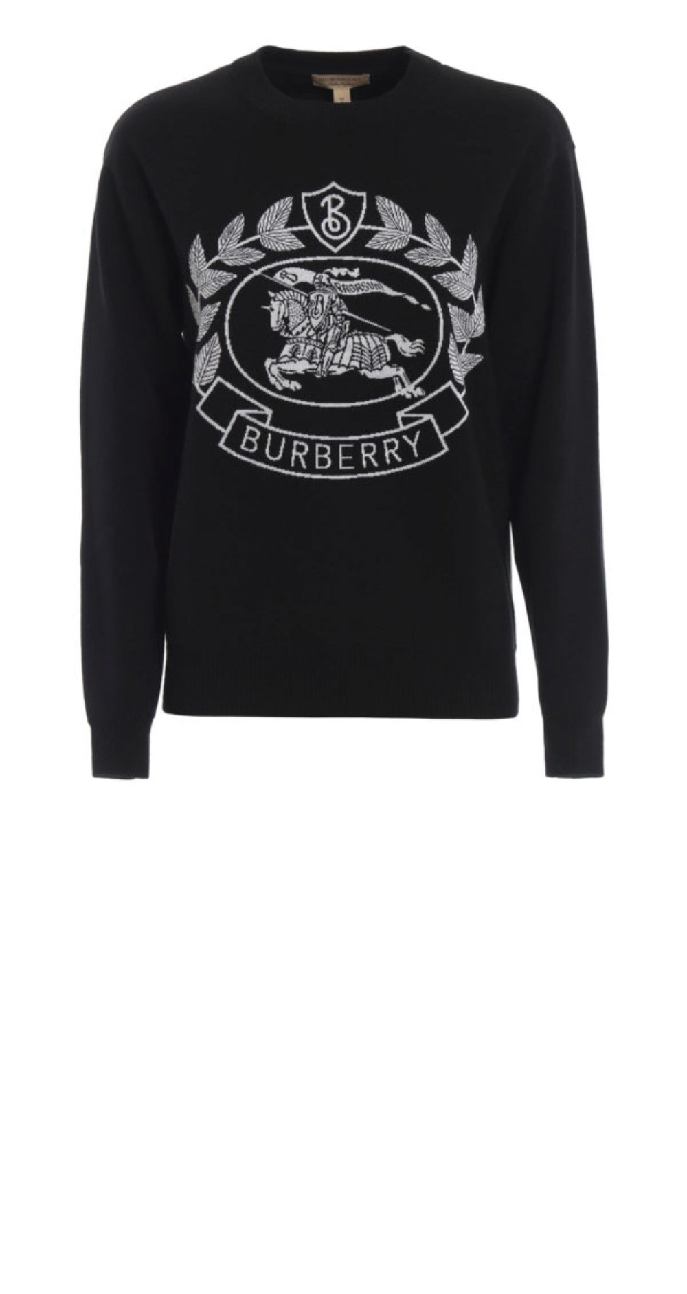 버버리 자수 로고 니트