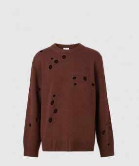 버버리 컷 아웃 울 스웨터