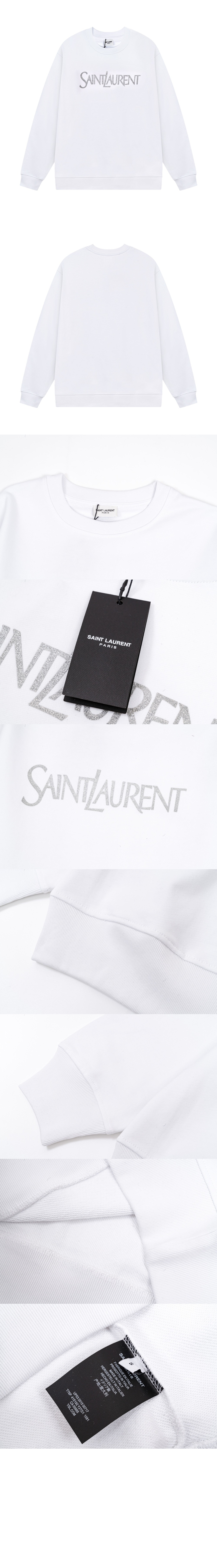 생로랑 플라워 코튼 톱