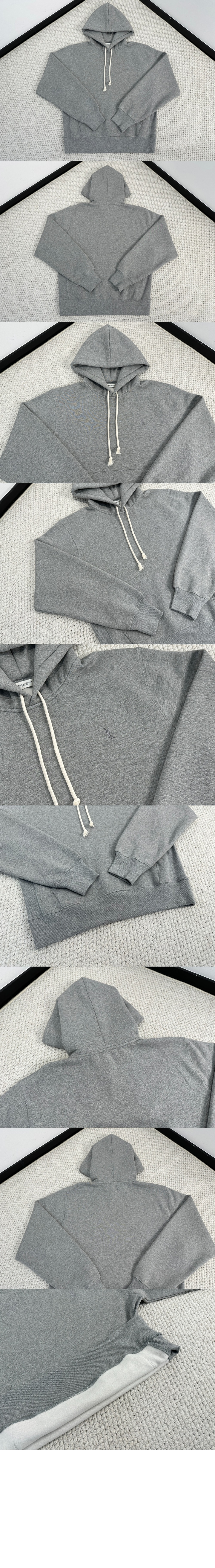 생로랑 로고 후드 긴팔