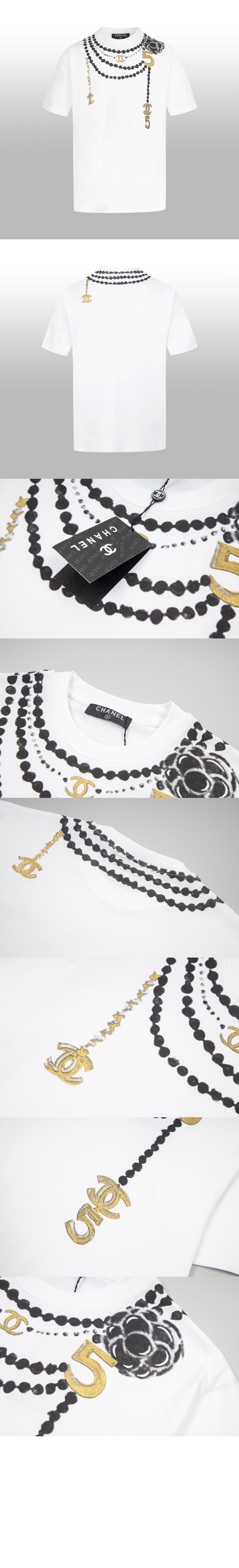 샤넬 플라워 코튼 톱