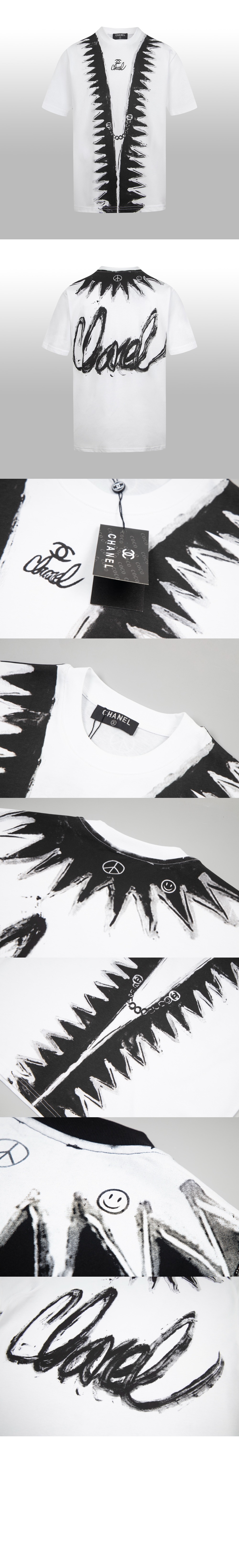 샤넬 플라워 코튼 톱