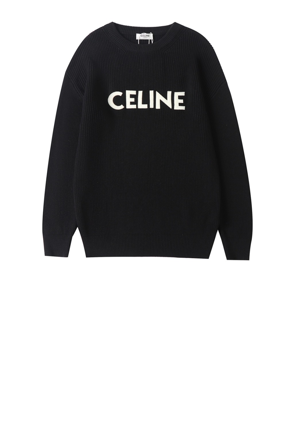 셀린느 오버사이즈 스웨터 리브드 울