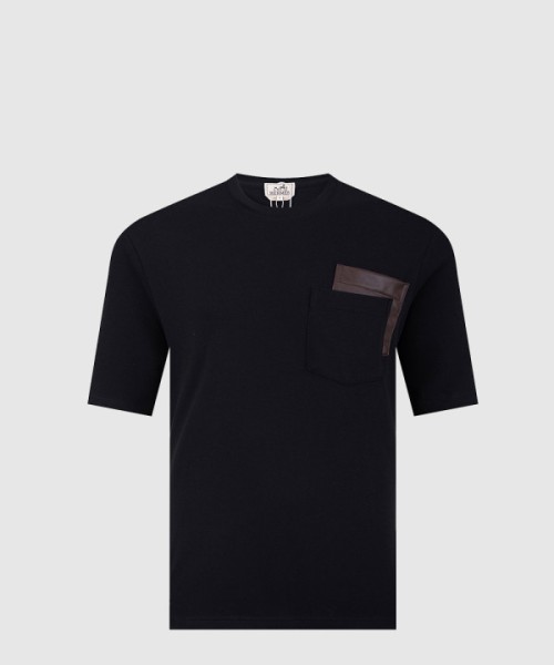 에르메스 로고 프린트 반팔