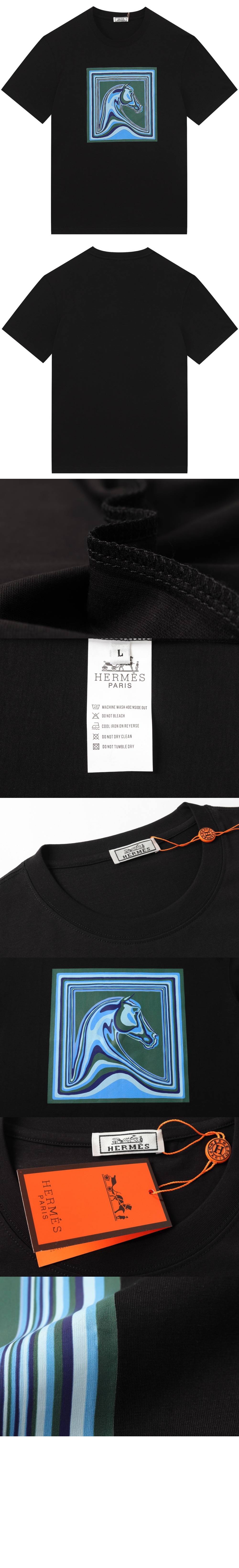 에르메스 플라워 코튼 톱