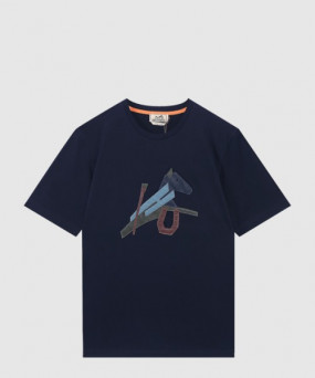 에르메스 플라워 코튼 톱