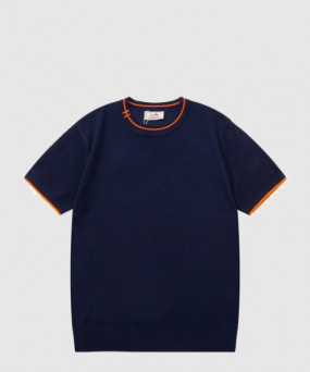 에르메스 로고 프린트 반팔